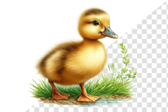 Download Curious Duckling Watercolor Clipart - Curious Collection
