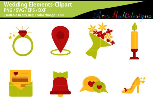 Download Wedding Elements Clipart - Wedding elements Collection