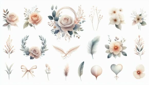 Download Watercolor Wedding Elements - Wedding elements Collection