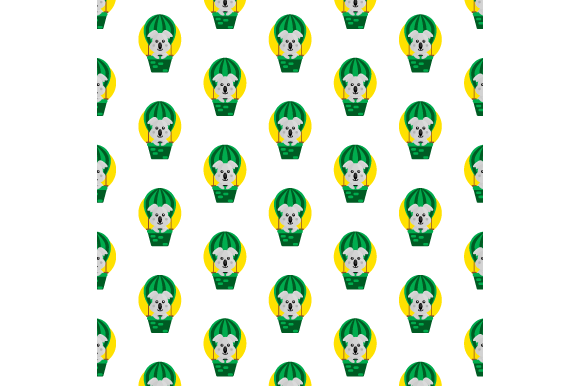 Download Pattern Cartoon Koala in Balloon Design - Cartoon Collection