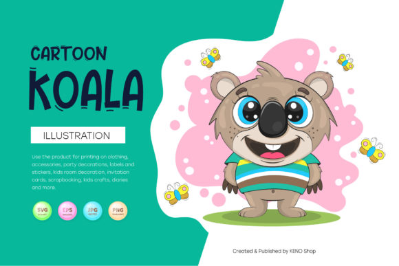 Download Cute Cartoon Koala. - Cartoon Collection