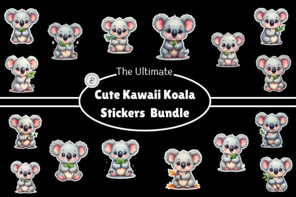 Download Kawaii Cartoon Koala Clipart Pack - Cartoon Collection