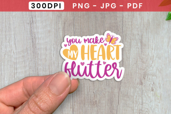 Download You Make My Heart Flutter Sticker PNG - Flutter Collection