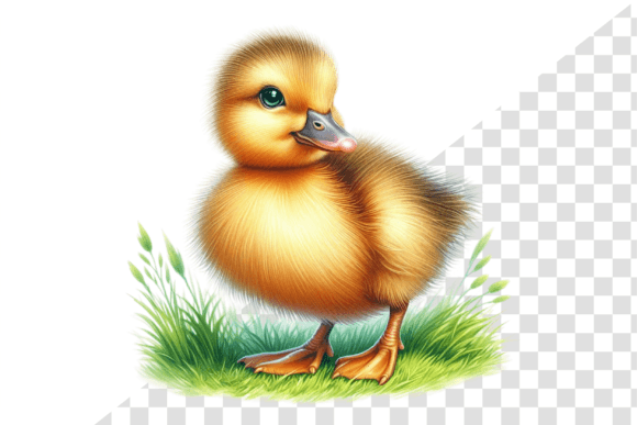 Download Curious Duckling Watercolor Clipart - Premium Resources
