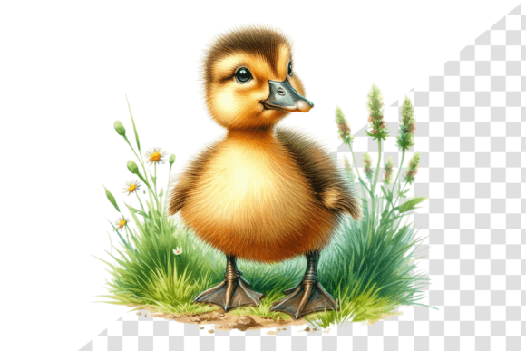 Download Curious Duckling Watercolor Clipart - Curious Collection