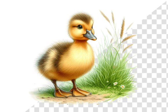 Download Curious Duckling Watercolor Clipart - Premium Resources